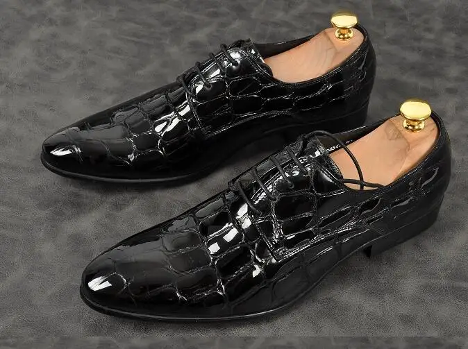 Genuine Leather pointed Toe Glossy Classic Men dress oxford Fashion Mens lace-up Formal Shoes Flat office shoes
Genuine Leather pointed Toe Glossy Classic Men dress oxford Fashion Mens lace-up Formal Shoes Flat office shoes