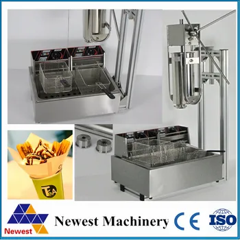 Stainless steel churros machine 5L churros machine maker 3in 1 shelf +head+ 12L electric fryer
Stainless steel churros machine 5L churros machine maker 3in 1 shelf +head+ 12L electric fryer