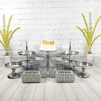 9-11pcs/ set Silver crystal cake stand mirror face fondant cupcake sweet table candy bar table decorating for wedding party
9-11pcs/ set Silver crystal cake stand mirror face fondant cupcake sweet table candy bar table decorating for wedding party