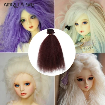 20*100cm Hair Hair Extensions Black Gold Brown Khaki White Coffee Color Wig Hair for 1/3 1/4 BJD/SD Doll DIY Doll Wigs
20*100cm Hair Hair Extensions Black Gold Brown Khaki White Coffee Color Wig Hair for 1/3 1/4 BJD/SD Doll DIY Doll Wigs
