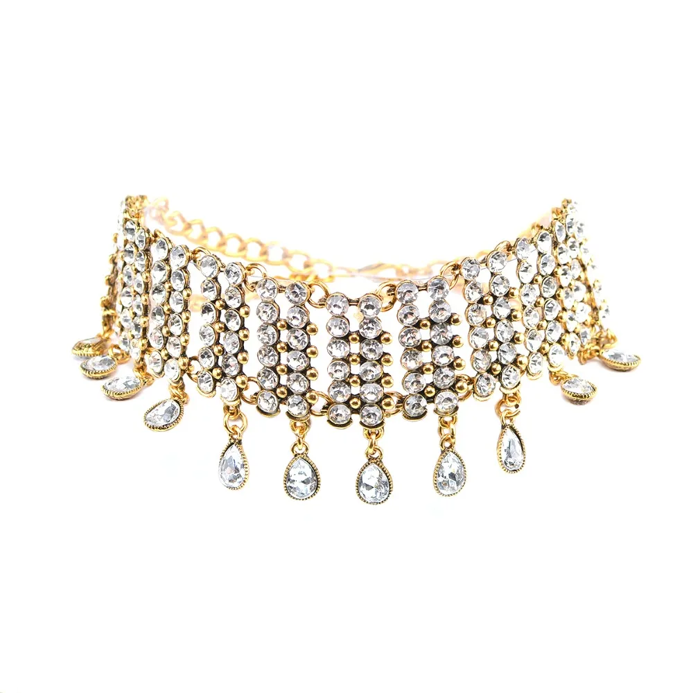 Fashion Water Drop Shape Crystal Rhinestone Tassel Choker Necklace Bib Collar Shiny For Women Jewelry Declaration Woman
Fashion Water Drop Shape Crystal Rhinestone Tassel Choker Necklace Bib Collar Shiny For Women Jewelry Declaration Woman