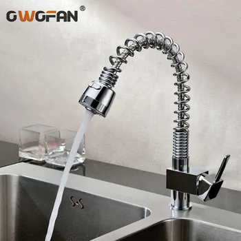 Flexible Kitchen Tap Chrome Faucet Deck Pull Out Torneira All Around Rotate Swivel 2-Function Water Outlet Mixer Taps HJ-8012
Flexible Kitchen Tap Chrome Faucet Deck Pull Out Torneira All Around Rotate Swivel 2-Function Water Outlet Mixer Taps HJ-8012