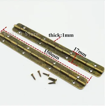 10pcs / 17 * 150mm 180 degree long-term supply furniture hinge flat hinge, home hardware hinge, wooden box bronze antique hinge 
10pcs / 17 * 150mm 180 degree long-term supply furniture hinge flat hinge, home hardware hinge, wooden box bronze antique hinge