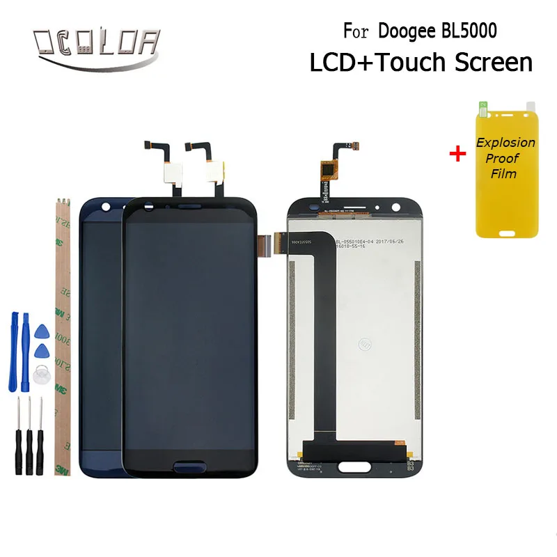 For doogee BL5000 LCD Display and Touch Screen Screen Digitizer Assembly Replacement For doogee BL5000 Phone Accessories +Film
For doogee BL5000 LCD Display and Touch Screen Screen Digitizer Assembly Replacement For doogee BL5000 Phone Accessories +Film