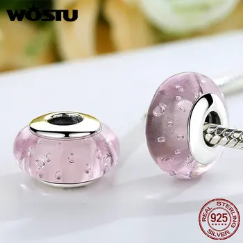 WOSTU Real 925 Sterling Silver Pink Fizzle Glass Murano Glass Beads Fit Original WOST Charm Bracelet Fashion Jewelry BKZ025
WOSTU Real 925 Sterling Silver Pink Fizzle Glass Murano Glass Beads Fit Original WOST Charm Bracelet Fashion Jewelry BKZ025