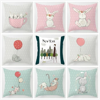 Nordic Cushion Cover Kids Room Decor Cute Pink Rabbit Bunny Cartoon Animal Throw Pillow Case 45x45cm Decorative Cushion Case
Nordic Cushion Cover Kids Room Decor Cute Pink Rabbit Bunny Cartoon Animal Throw Pillow Case 45x45cm Decorative Cushion Case
