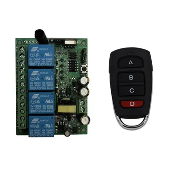 AC 220V 4CH 4 CH Wireless Remote Control Switch RF Relay Receiver Module Transmitter For Door Gate Motor
AC 220V 4CH 4 CH Wireless Remote Control Switch RF Relay Receiver Module Transmitter For Door Gate Motor