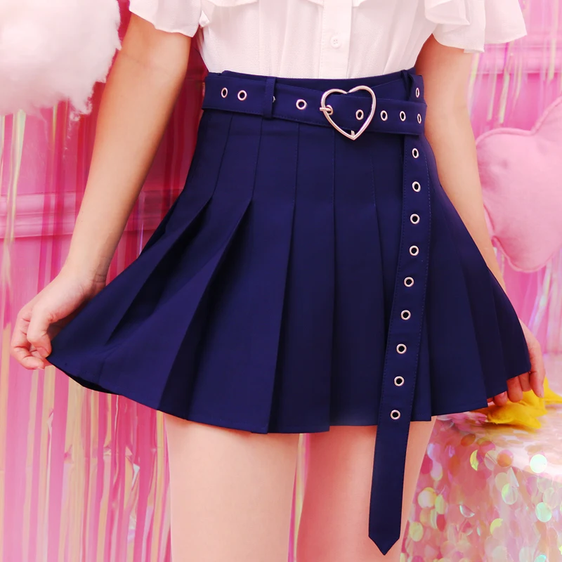 Фото 2018 летние женские мини юбки с высокой талией Harajuku Милая - купить