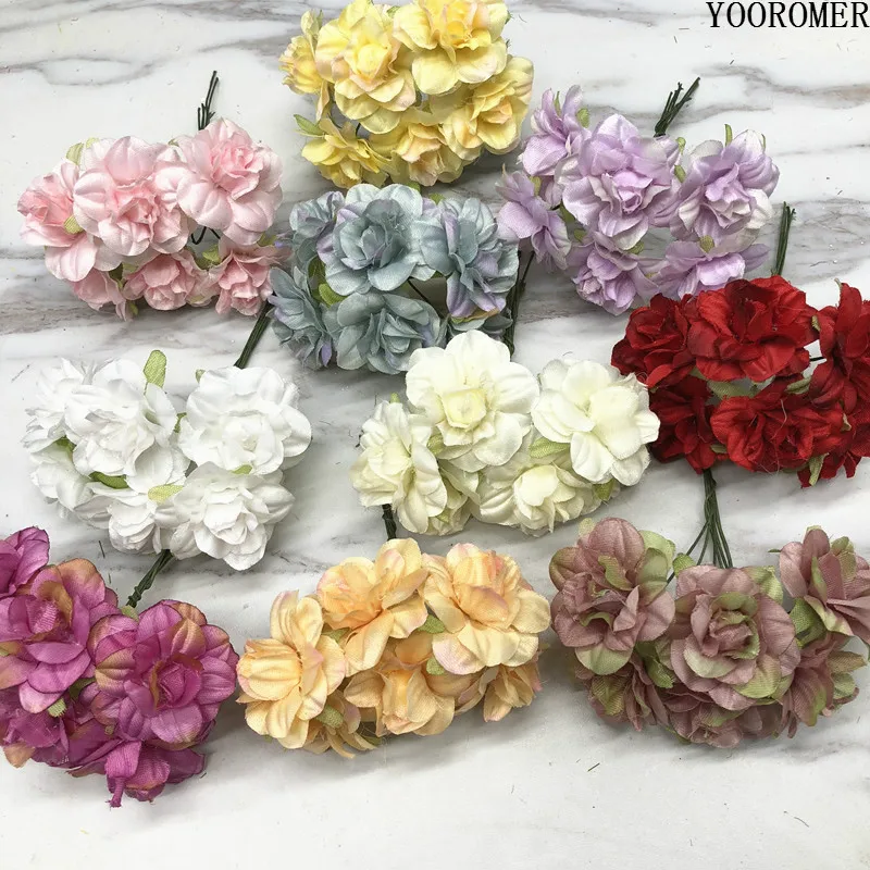 YOOROMER 6pcs silk cherry artificial poppy bouquet DIY handmade tattoo wreath scrapbook wedding decoration craft fake flower
YOOROMER 6pcs silk cherry artificial poppy bouquet DIY handmade tattoo wreath scrapbook wedding decoration craft fake flower