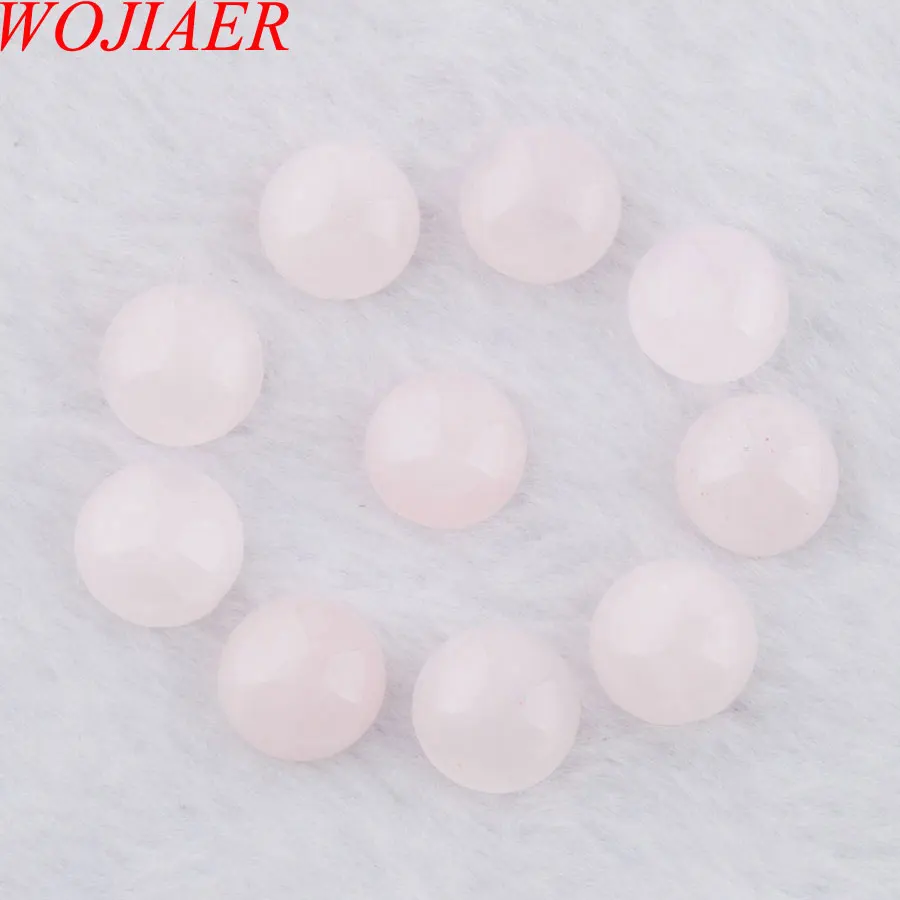 WOJIAER Rose Quartzs Round 12mm Cabochon Beads Natural Stone Healing Bead Fit for Women Men DIY Handmade Jewelry 10PCS PU3262
WOJIAER Rose Quartzs Round 12mm Cabochon Beads Natural Stone Healing Bead Fit for Women Men DIY Handmade Jewelry 10PCS PU3262