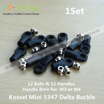 Kossel Delta Mini 5347 Buckle M3 M4 For 3D Printer Ball Caps Parallel Arm Rod Carbon Rod Joints 12 Balls + 12 handles
Kossel Delta Mini 5347 Buckle M3 M4 For 3D Printer Ball Caps Parallel Arm Rod Carbon Rod Joints 12 Balls + 12 handles