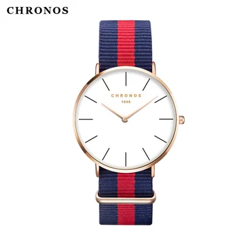 CHRONOS Men Women Casual Sport Clock Quartz Wrist Watch