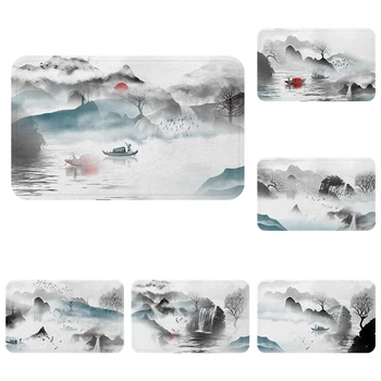 Chinese Painting Ink Landscape Mat Bath Carpet Decorative Anti-Slip Mats Room Car Floor Bar Rugs Door Home Decor Gift
Chinese Painting Ink Landscape Mat Bath Carpet Decorative Anti-Slip Mats Room Car Floor Bar Rugs Door Home Decor Gift