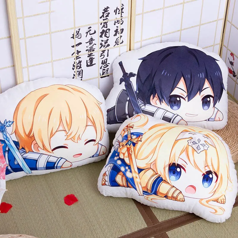 Anime Sword Art Online Alicization Cosplay Doll Plush Stuffed Cushion Kirito Eugeo Alice Cute Throw Pillow Toy Gift
Anime Sword Art Online Alicization Cosplay Doll Plush Stuffed Cushion Kirito Eugeo Alice Cute Throw Pillow Toy Gift