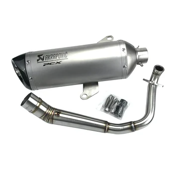 Laser Logo Akrapovic Motorcycle High Performance Carbon Fiber Tip Bassy Sound Exhaust System Muffler for Honda PCX150 2018
Laser Logo Akrapovic Motorcycle High Performance Carbon Fiber Tip Bassy Sound Exhaust System Muffler for Honda PCX150 2018