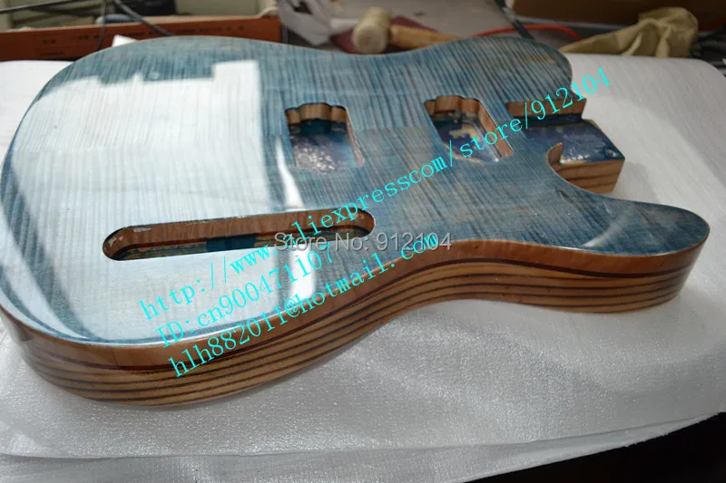 

free shipping wholesale and retail new tiger stripes maple northeast China ash electric guitar body F-1662