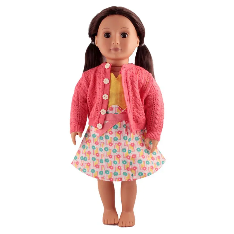 Clothes For 18inch United States Girl Doll Original Red Knit Sweater With Yellow Dress Accessories Fit 18inch Girl Dolls
Clothes For 18inch United States Girl Doll Original Red Knit Sweater With Yellow Dress Accessories Fit 18inch Girl Dolls