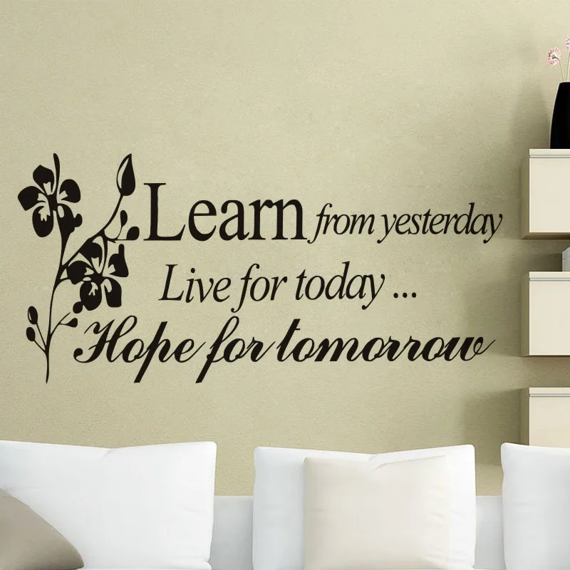 Learn Live Hope вдохновляющие английские наклейки на стену настенные декорации с