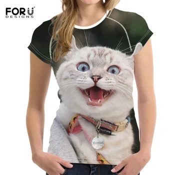 FORUDESIGNS Women T-shirt Tee Shirt Femme Streetwear Tops 3D Printed Laghting Cats Short Sleeve O Neck Tshirt Mujer 2019 Shirt
FORUDESIGNS Women T-shirt Tee Shirt Femme Streetwear Tops 3D Printed Laghting Cats Short Sleeve O Neck Tshirt Mujer 2019 Shirt