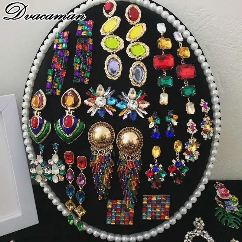 Dvacaman Boho Multi-Color Crystal Drop Earrings Women Fashion Metal Statement Earring Ethnic Wedding Party Gifts Jewelry Bijoux
Dvacaman Boho Multi-Color Crystal Drop Earrings Women Fashion Metal Statement Earring Ethnic Wedding Party Gifts Jewelry Bijoux