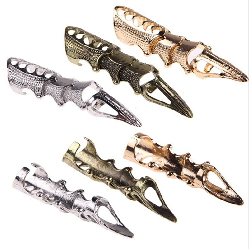 Special Design Men's Boys Punk Gothic Alloy Ring Claw Spike Armor Knuckle Joint Full Finger Rings Hot-selling 3 Colors
Special Design Men's Boys Punk Gothic Alloy Ring Claw Spike Armor Knuckle Joint Full Finger Rings Hot-selling 3 Colors