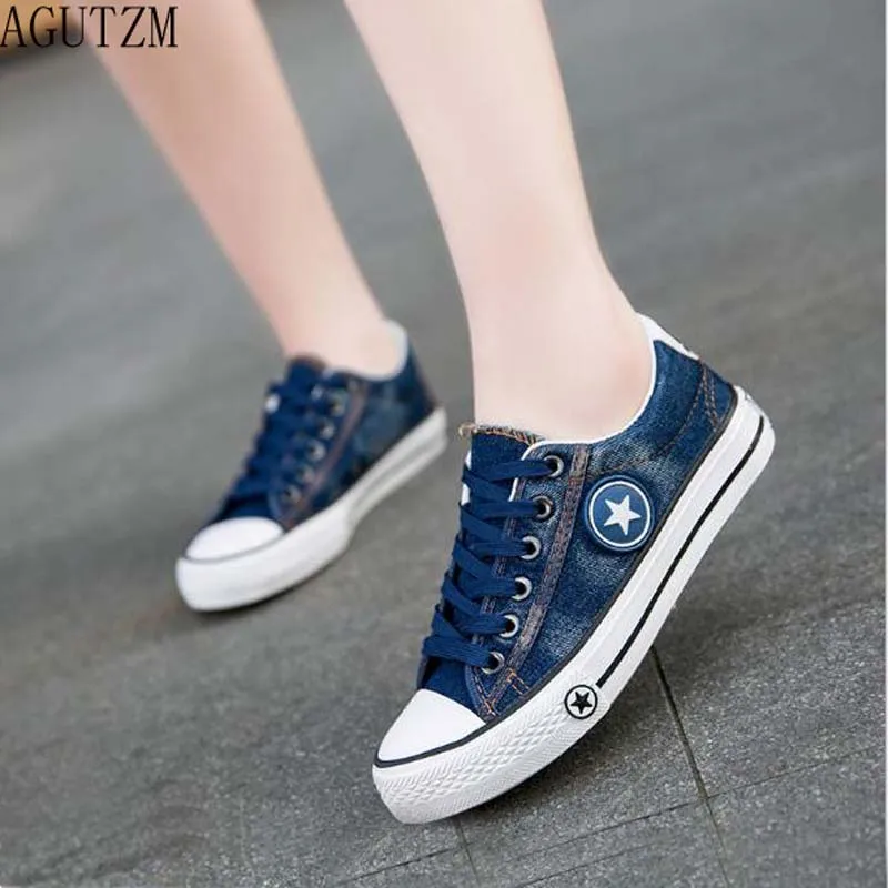 AGUTZM Women Casual Shoes Girls Canvas Shoes New Denim Trainers Stars Fashion Skate Shoes Flats Basket Femme Tenis Feminino V85
AGUTZM Women Casual Shoes Girls Canvas Shoes New Denim Trainers Stars Fashion Skate Shoes Flats Basket Femme Tenis Feminino V85