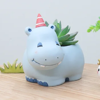 1pcs mini hippo flower pot cute Home Garden Bonsai Cactus Planter Pots kawaii animal Succulent flowerpot for balcony decorations
1pcs mini hippo flower pot cute Home Garden Bonsai Cactus Planter Pots kawaii animal Succulent flowerpot for balcony decorations
