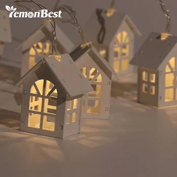 10 LED String Light with Wooden House Warm White for Party Wedding Indoor Decoration Girl's Room Decorative Bedroom New Year
10 LED String Light with Wooden House Warm White for Party Wedding Indoor Decoration Girl's Room Decorative Bedroom New Year