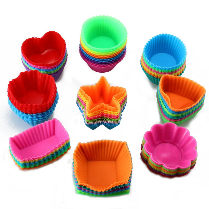 12pcs/pack Muffin Cup cake Mould Shapes Silicone Cupcake Mould Bakeware Maker Mold Tray Baking Cup Liner Molds
12pcs/pack Muffin Cup cake Mould Shapes Silicone Cupcake Mould Bakeware Maker Mold Tray Baking Cup Liner Molds
