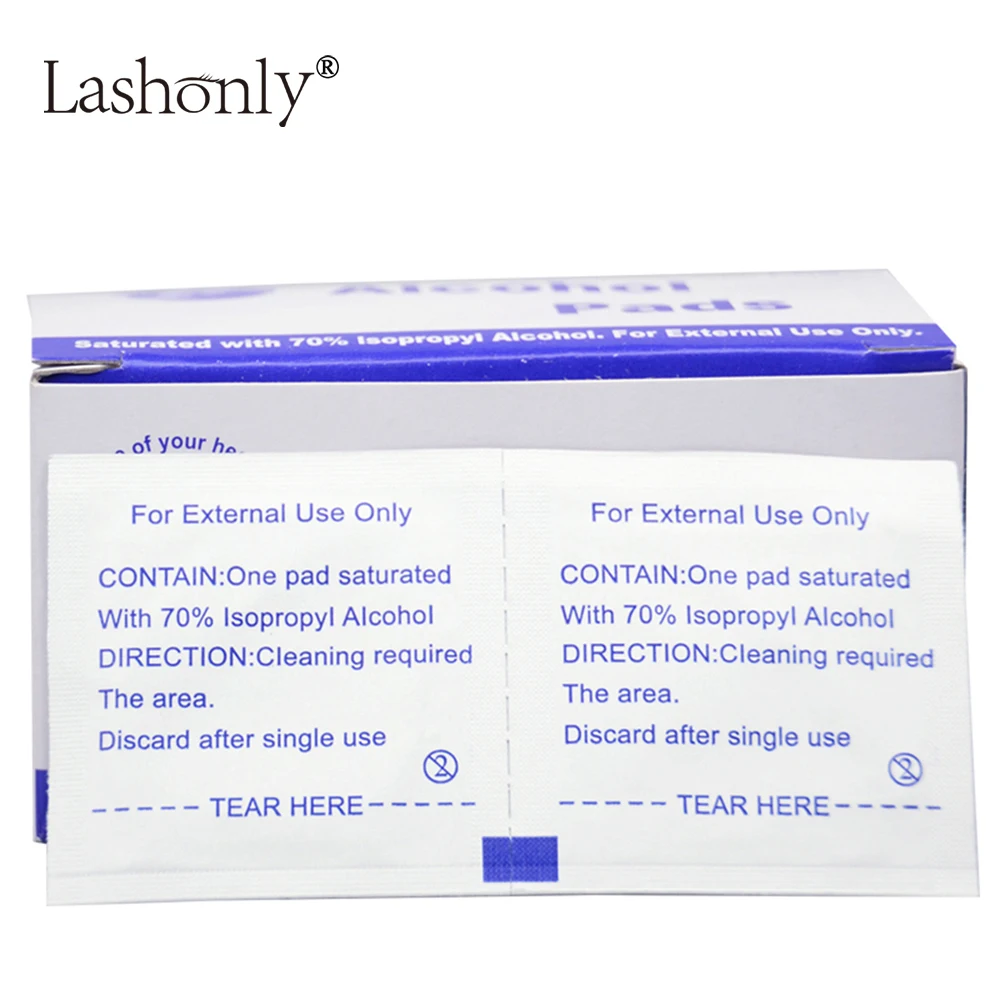 Portable 100pcs/Box Alcohol Swabs Pads Wipes Antiseptic Cleanser Cleaning Sterilization for Eyelash Extension Tweezers
Portable 100pcs/Box Alcohol Swabs Pads Wipes Antiseptic Cleanser Cleaning Sterilization for Eyelash Extension Tweezers