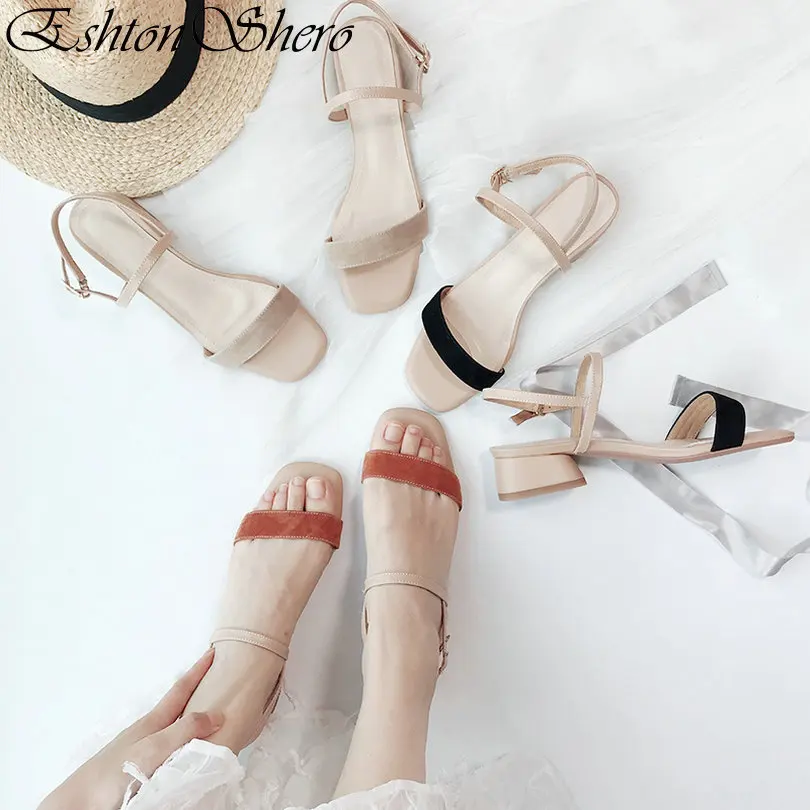 EshtonShero Women Classic Sandals Summer Shoes Woman Square High Heels Platform Slingback Black Ladies Wedding Shoes Size 3-8
EshtonShero Women Classic Sandals Summer Shoes Woman Square High Heels Platform Slingback Black Ladies Wedding Shoes Size 3-8