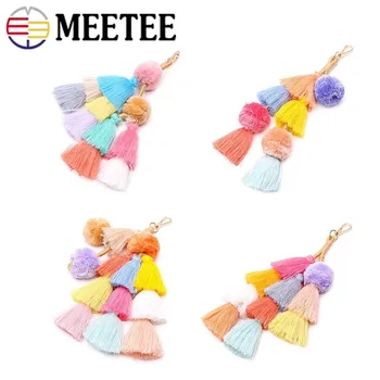 Meetee Handmade Cotton Tassel Keychain Bohemian Pom Pom Ring Buckles Pendant DIY Bag Purse Decoration Accessories for Women Gift
Meetee Handmade Cotton Tassel Keychain Bohemian Pom Pom Ring Buckles Pendant DIY Bag Purse Decoration Accessories for Women Gift