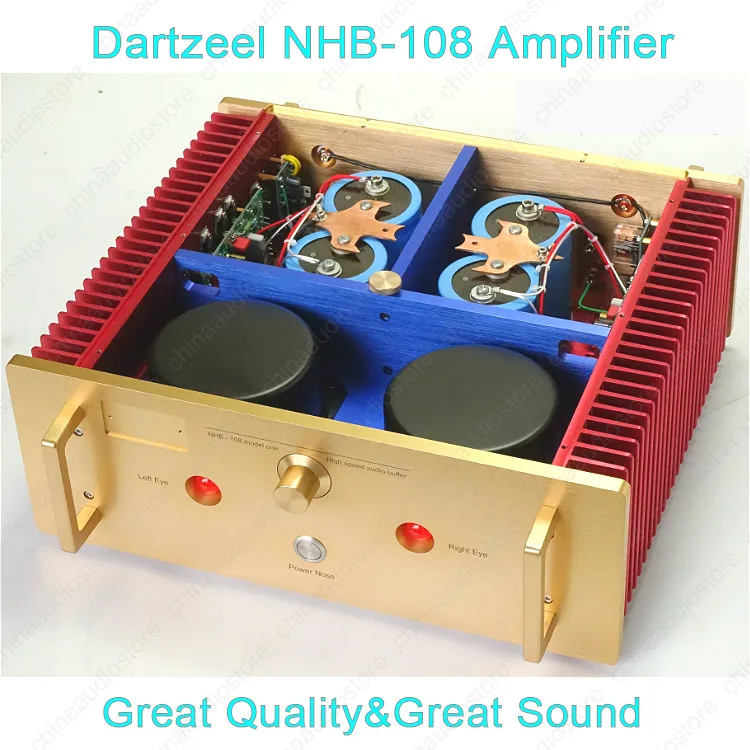 Hi-End 150W*2 Power Amplifier Clone Of DarTZeel NHB-108 Fancy Amplifier,Non Global Loop Negative Feedback,Dual Power Transformer
Hi-End 150W*2 Power Amplifier Clone Of DarTZeel NHB-108 Fancy Amplifier,Non Global Loop Negative Feedback,Dual Power Transformer