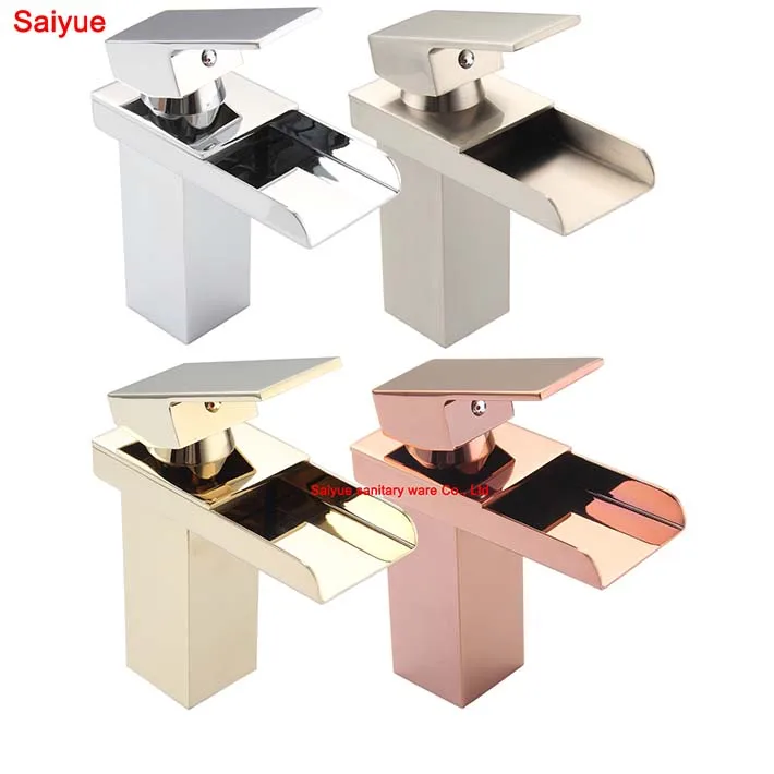 New Various waterfall gold/rose gold chrome nickel brushed plating Single Handle/Hole Bathroom Sink Faucet Waterfall Mixer Tap
New Various waterfall gold/rose gold chrome nickel brushed plating Single Handle/Hole Bathroom Sink Faucet Waterfall Mixer Tap