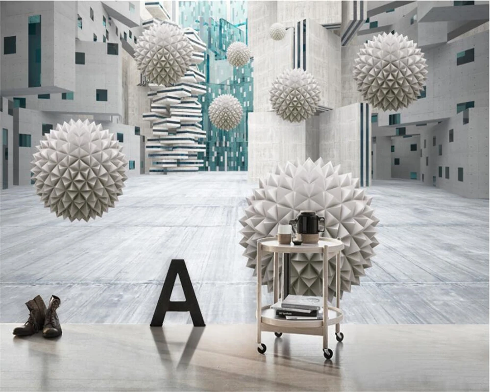 beibehang Custom Wallpaper Home Decorative Mural Three - dimensional Future Space 3D Ball TV Sofa Background mural 3d wallpaper
beibehang Custom Wallpaper Home Decorative Mural Three - dimensional Future Space 3D Ball TV Sofa Background mural 3d wallpaper