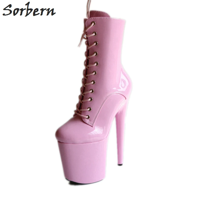 Sorbern Baby Pink Spike High Heel Ankle Boots For Womans Boots Fashions 2018 Fall Boots Women Pole Dance Heels Runway Shoes
Sorbern Baby Pink Spike High Heel Ankle Boots For Womans Boots Fashions 2018 Fall Boots Women Pole Dance Heels Runway Shoes
