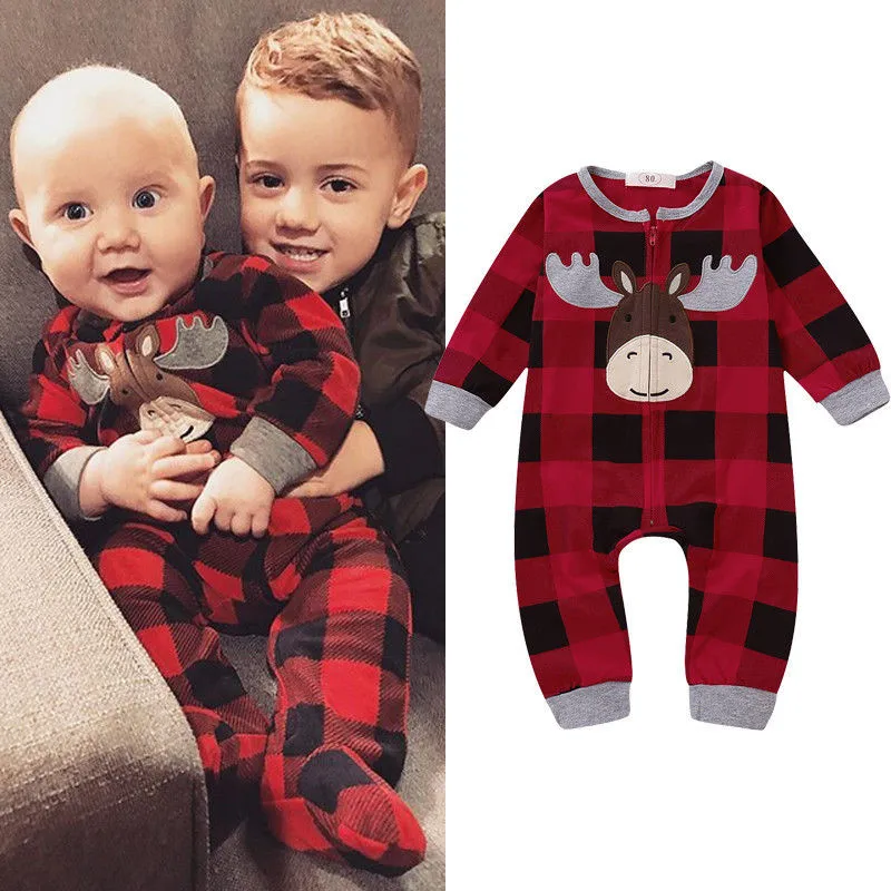 0-18M Newborn Zipper Romper Baby girl Clothes Kid Infant Cotton Jumpsuit Ellk Xmas one Pieces Outfirs Christmas Plaid Romper
0-18M Newborn Zipper Romper Baby girl Clothes Kid Infant Cotton Jumpsuit Ellk Xmas one Pieces Outfirs Christmas Plaid Romper