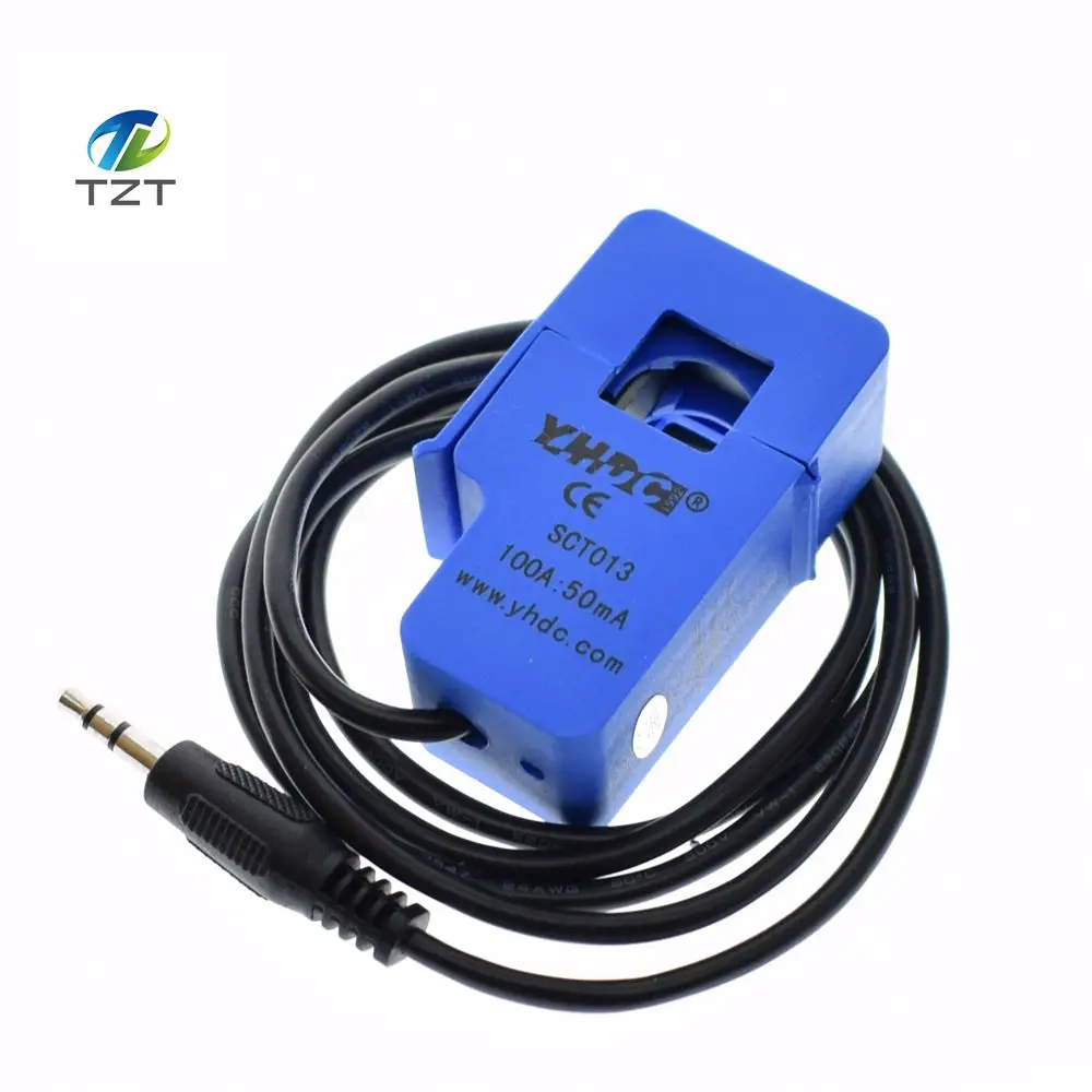 5PCS Non-invasive Split Core Current Transformer AC current sensor 100A SCT-013-000
5PCS Non-invasive Split Core Current Transformer AC current sensor 100A SCT-013-000