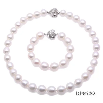 Unique Pearls jewellery Stone Natural Pearl Jewellery Set For Women Gift 11-13mm Rice Freshwater Pearl Necklace Bracelet Earring
Unique Pearls jewellery Stone Natural Pearl Jewellery Set For Women Gift 11-13mm Rice Freshwater Pearl Necklace Bracelet Earring