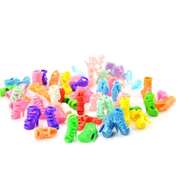 20 Pairs Mini Plastic Doll Decorative High Heeled Shoes Sandals Toy Accessories Decoration for Barbie Doll Accessories Toys Gift
20 Pairs Mini Plastic Doll Decorative High Heeled Shoes Sandals Toy Accessories Decoration for Barbie Doll Accessories Toys Gift