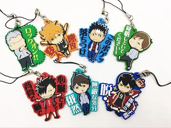7PCS/LOT Haikyuu Anime keychain Oikawa Tooru Kozume Kenma Kuroo Tendo Satori Koutarou Hinata Rubber strap/mobile phone strap
7PCS/LOT Haikyuu Anime keychain Oikawa Tooru Kozume Kenma Kuroo Tendo Satori Koutarou Hinata Rubber strap/mobile phone strap