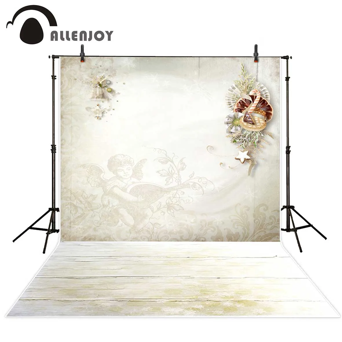 Allenjoy photography background Christmas decoration angel and plant pattern wooden floor backdrop Photo background studio
Allenjoy photography background Christmas decoration angel and plant pattern wooden floor backdrop Photo background studio