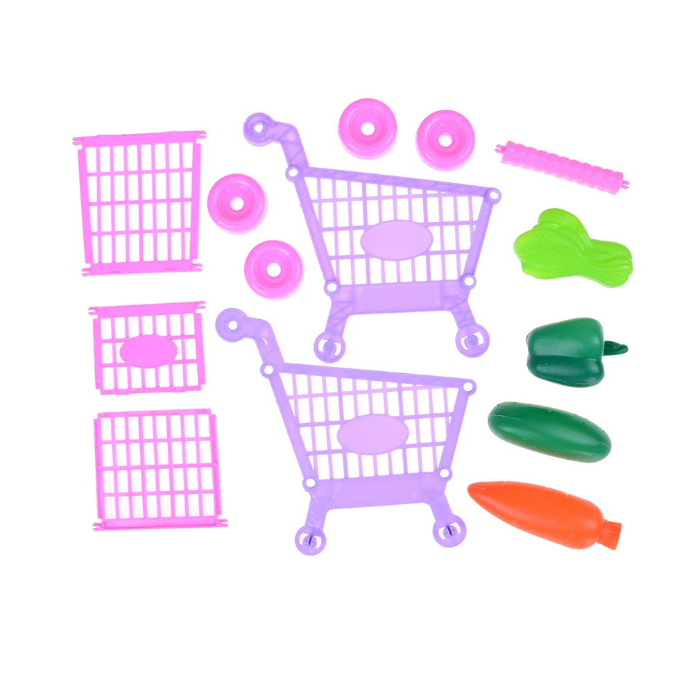 New Kids Pretend Play Children Supermarket Shopping Cart With Full Grocery Food Set 1 x Toy | Игрушки и хобби