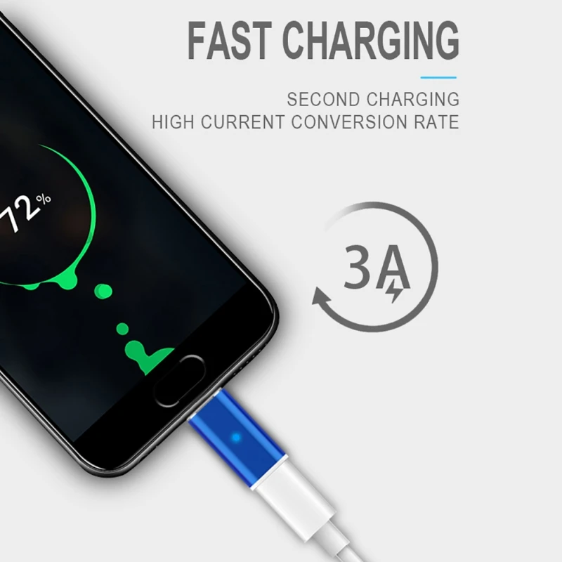Fast Charging Magnetic Adapter For iPhone Lightning Android Type C plug Micro USB 2.0 connector Device to Micro USB C Cable
Fast Charging Magnetic Adapter For iPhone Lightning Android Type C plug Micro USB 2.0 connector Device to Micro USB C Cable