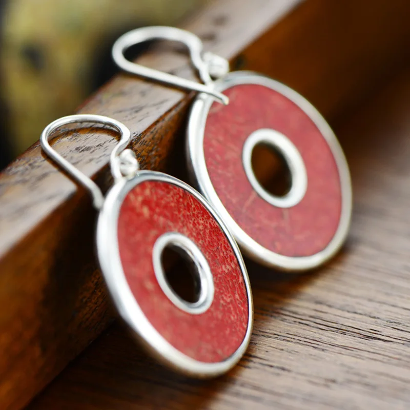 Sterling Silver 925 Natural Stone Red Coral Circle Earrings For Women Ladies Fine Jewellery Boucle D Oreille
Sterling Silver 925 Natural Stone Red Coral Circle Earrings For Women Ladies Fine Jewellery Boucle D Oreille