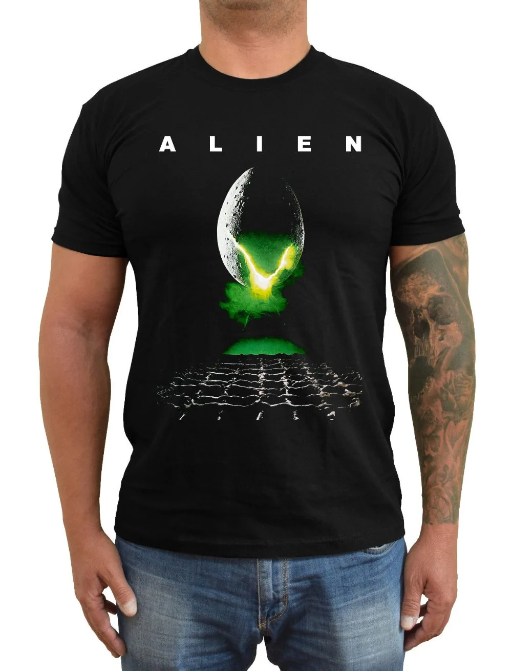 Alien Movie Poster Weaver T-Shirt (Black) 100% Cotton Straight O-Neck Short Sleeve Tee Homme Men Funny Hipster T Shirt
Alien Movie Poster Weaver T-Shirt (Black) 100% Cotton Straight O-Neck Short Sleeve Tee Homme Men Funny Hipster T Shirt
