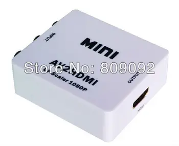 High quality Mini Composite RCA CVBS AV to HDMI Converter Adapter For VCR DVD 720P 1080P
High quality Mini Composite RCA CVBS AV to HDMI Converter Adapter For VCR DVD 720P 1080P
