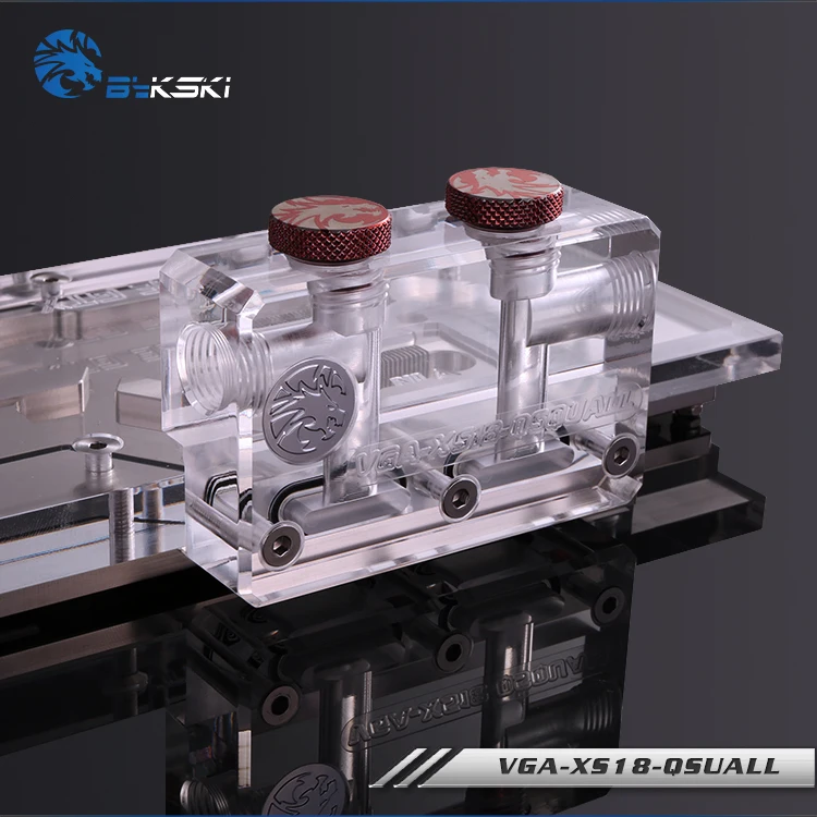 BYKSKI 4 G1/4" Multi Graphics Card Bridging Module / Acrylic Connectors use for GPU Card L Terminal Block / Water Cooling System
BYKSKI 4 G1/4" Multi Graphics Card Bridging Module / Acrylic Connectors use for GPU Card L Terminal Block / Water Cooling System