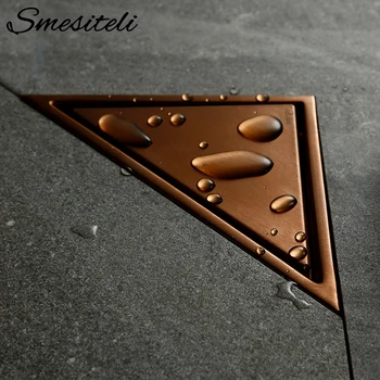 Smesiteli Rose Gold Bathroom Hidden Type Sink Drains Triangle Tile Insert Floor Drain Stainless Steel Shower Drain 232*117mm
Smesiteli Rose Gold Bathroom Hidden Type Sink Drains Triangle Tile Insert Floor Drain Stainless Steel Shower Drain 232*117mm