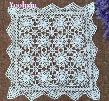 HOT crochet lace tea table cloth towel cover handmade cotton square tablecloth doilies for home garden wedding Kitchen decor
HOT crochet lace tea table cloth towel cover handmade cotton square tablecloth doilies for home garden wedding Kitchen decor